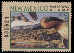 Scan of 1994 New Mexico Duck Stamp