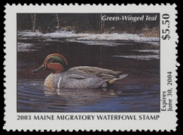 Scan of 2003 Maine Duck Stamp