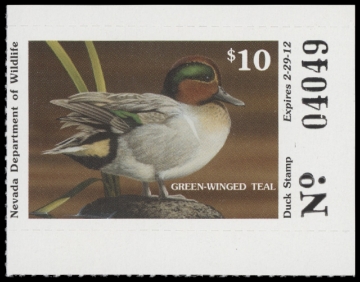 Scan of 2011 Nevada Duck Stamp