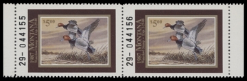 Scan of 1987 Montana Duck Stamp