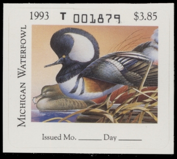 Scan of 1993 Michigan Duck Stamp