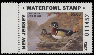 Scan of 2002 New Jersey Duck Stamp