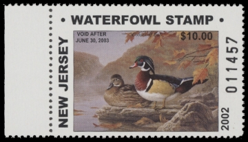 Scan of 2002 New Jersey Duck Stamp