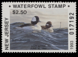 Scan of 1993 New Jersey Duck Stamp