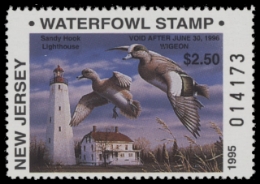 Scan of 1995 New Jersey Duck Stamp