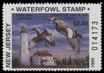 Scan of 1995 New Jersey Duck Stamp