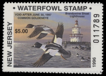 Scan of 1996 New Jersey Duck Stamp