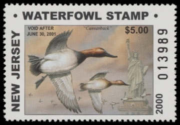 Scan of 2000 New Jersey Duck Stamp