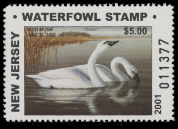 Scan of 2001 New Jersey Duck Stamp