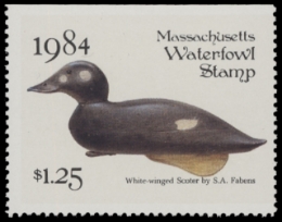 Scan of 1984 Massachusetts Duck Stamp