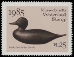 Scan of 1985 Massachusetts Duck Stamp