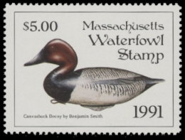 Scan of 1991 Massachusetts Duck Stamp