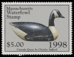 Scan of 1998 Massachusetts Duck Stamp