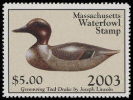 Scan of 2003 Massachusetts Duck Stamp