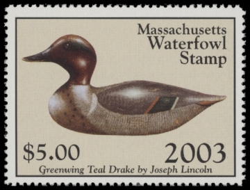 Scan of 2003 Massachusetts Duck Stamp