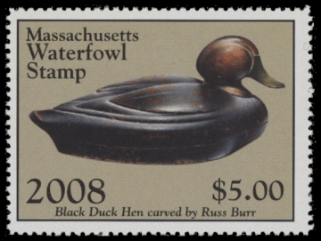 Scan of 2008 Massachusetts Duck Stamp