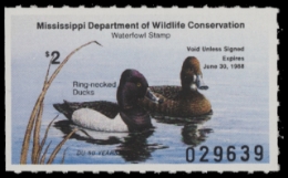 Scan of 1987 Mississippi Duck Stamp