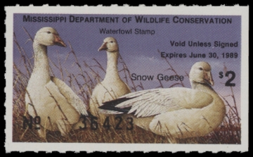 Scan of 1988 Mississippi Duck Stamp