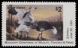 Scan of 1990 Mississippi Duck Stamp