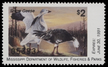 Scan of 1990 Mississippi Duck Stamp