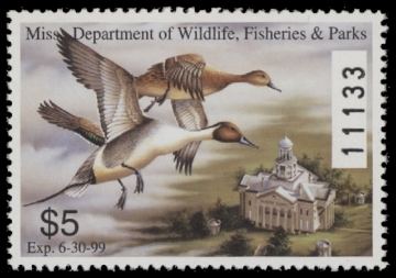 Scan of 1998 Mississippi Duck Stamp