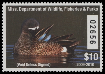 Scan of 2007 Mississippi Duck Stamp