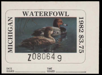 Scan of 1982 Michigan Duck Stamp