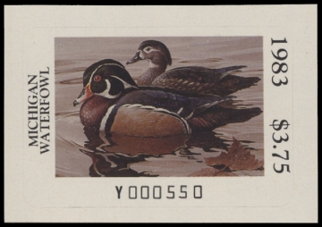 Scan of 1983 Michigan Duck Stamp