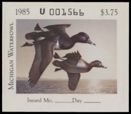 Scan of 1985 Michigan Duck Stamp