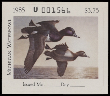 Scan of 1985 Michigan Duck Stamp