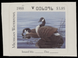 Scan of 1988 Michigan Duck Stamp