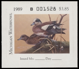 Scan of 1989 Michigan Duck Stamp