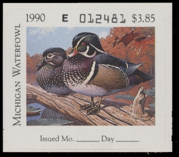 Scan of 1990 Michigan Duck Stamp