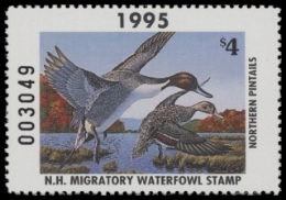 Scan of 1995 New Hampshire Duck Stamp