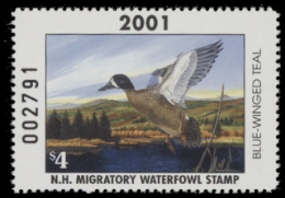 Scan of 2001 New Hampshire Duck Stamp