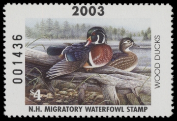 Scan of 2003 New Hampshire Duck Stamp