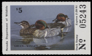 Scan of 1990 Nevada Duck Stamp