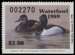 Scan of 1989 Missouri Duck Stamp