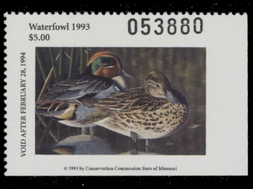 Scan of 1993 Missouri Duck Stamp