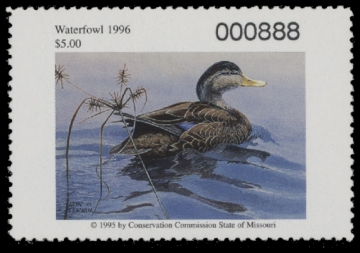 Scan of 1996 Missouri Duck Stamp