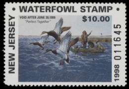 Scan of 1998 New Jersey Duck Stamp