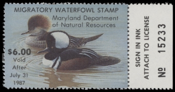 Scan of 1986 Maryland Duck Stamp