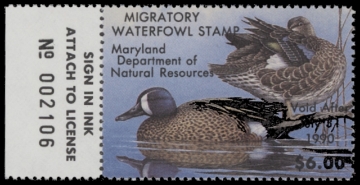 Scan of 1989 Maryland Duck Stamp