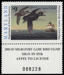 Scan of 2002 Maryland Duck Stamp