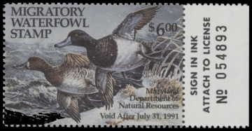 Scan of 1990 Maryland Duck Stamp