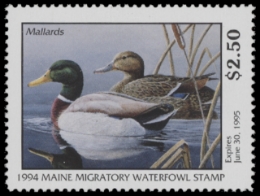 Scan of 1994 Maine Duck Stamp