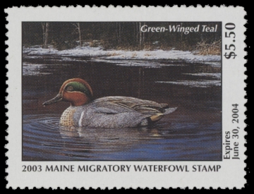 Scan of 2003 Maine Duck Stamp