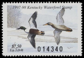 Scan of 1997 Kentucky Duck Stamp