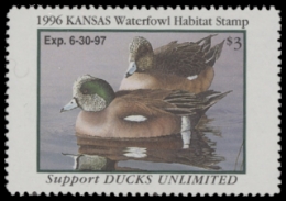 Scan of 1996 Kansas Duck Stamp