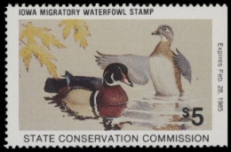 Scan of 1984 Iowa Duck Stamp